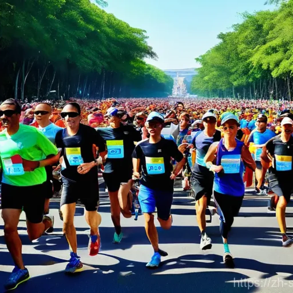 스포츠경영관리사와 e스포츠 팀 운영 - **Prompt 1: A Vibrant Local Marathon Celebrating Culture**
    "A wide-angle, dynamic shot of a larg...