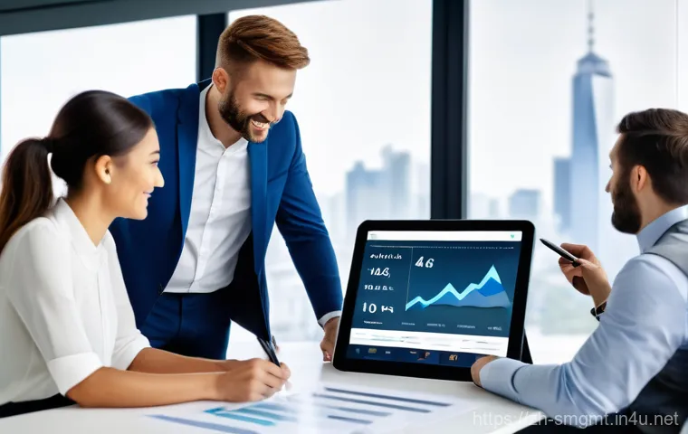 스포츠경영관리사와 스포츠 클럽 관리 전략 - A group of diverse professionals, including men and women aged 30-50, are gathered in a bright, mode...