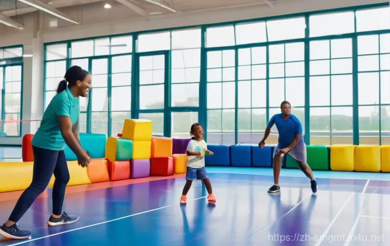 스포츠경영관리사와 스포츠 클럽 관리 전략 - A group of diverse professionals, including men and women aged 30-50, are gathered in a bright, mode...