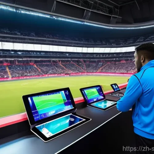 스포츠경영관리사와 e스포츠 산업 - **Prompt for Smart Stadiums & Data-Driven Sports:**
    "A wide-angle, highly detailed, and futurist...