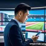 스포츠경영관리사 연봉 평균 및 전망 - A modern Chinese sports management office scene in a bustling first-tier city like Beijing or Shangh...